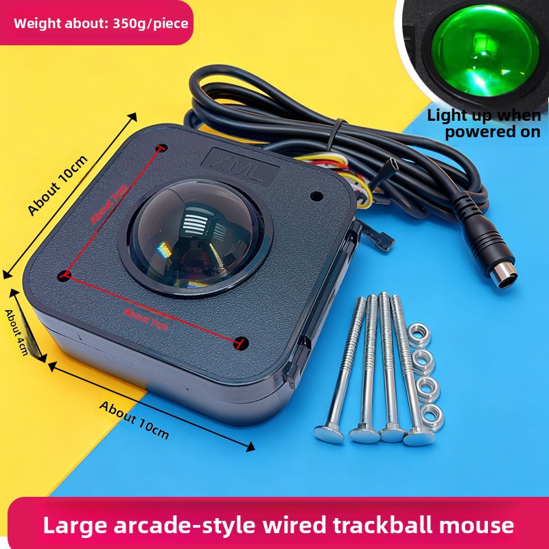 Trackball Controller Arcade - Arcade Game Accessories Trackball Mouse Transparent