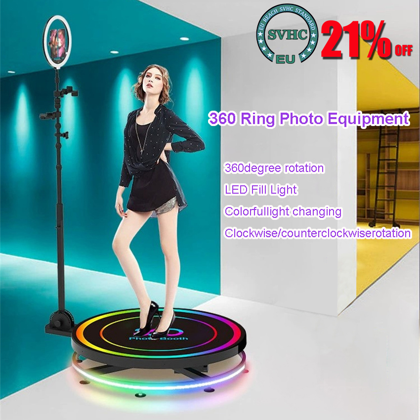 Photo Booth Machine - 80cm 360 Photo Booth Automatic Photobooth