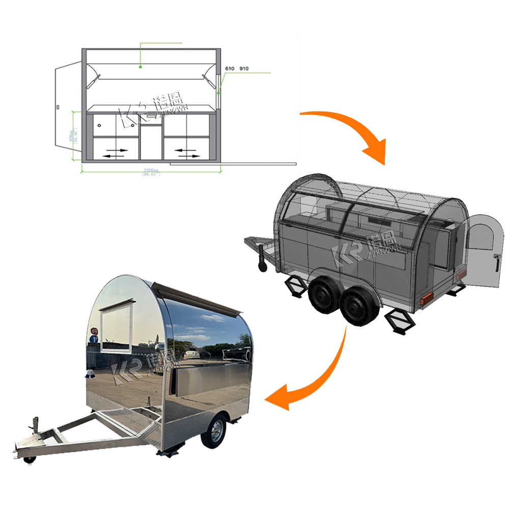 Concession Food Trailer Mobile - Hot Dog Vending Cart 评论和价格