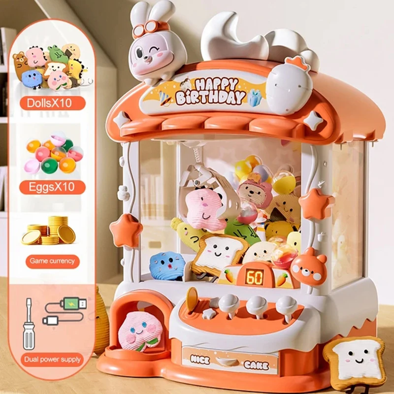 Cartoon Claw Game Machine Rabb - Coin Pusher Machine 评论和价格