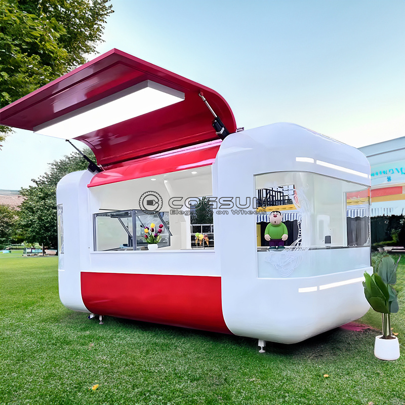 Street Mobile Food Trailer Piz - Hot Dog Vending Cart 评论和价格