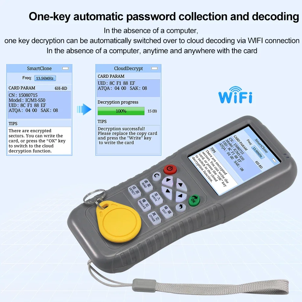 WiFi RFID Copier Duplicator NF - Nfc Card Reader Vending 评论和价格